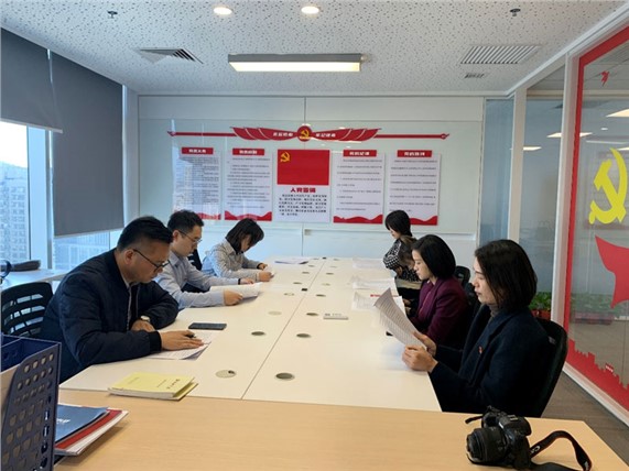 支部组织学习党的十九届六中全会精神